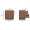 Rex Modern Classic Brown Walnut Nightstand