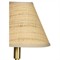 Polly Coastal Beach Rattan Shade Natural Brass Double Arm Table Lamp