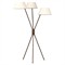 Fienna Modern Classic Bronze Iron Tripod Floor Lamp