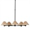Mirelle Traditional Pleated Shade Black Iron 5 Light Chandelier