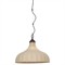 Maison Updated Traditional Bronze Iron Linen Bell Pendant