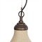 Maison Updated Traditional Bronze Iron Linen Bell Pendant