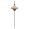 Ansel Updated Traditional Bronze Iron Linen Bell Armed Sconce