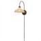 Ansel Updated Traditional Bronze Iron Linen Bell Armed Sconce