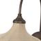 Ansel Updated Traditional Bronze Iron Linen Bell Armed Sconce