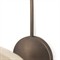 Ansel Updated Traditional Bronze Iron Linen Bell Armed Sconce