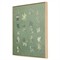 Selah Modern Classic Green Floral Brown Oak Frame Painting - 24x24