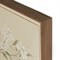 Vionna French Country Cream Floral Chinoiserie Walnut Frame Painting - 40x26
