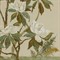 Vionna French Country Cream Floral Chinoiserie Walnut Frame Painting - 40x26