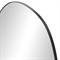 Brent Modern Classic Dark Grey Iron Full Length Oval Floor Mirror