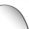 Brentwood Modern Classic Dark Grey Iron Oval Wall Mirror