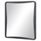 Iverie Modern Classic Sculpted Grey Metal Wall Mirror