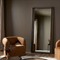Vexel Updated Traditional Dark Brown Oak Full Length Floor Mirror