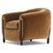 Riley Mid Century Modern Brown Velvet Performance Barrel Chair