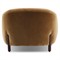 Riley Mid Century Modern Brown Velvet Performance Barrel Chair