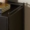 Casandra Updated Traditional Charcoal Oak Bronze Metal Media Cabinet - 83&quot;