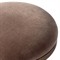 Mira Modern Classic Brown Velvet Dark Wood Round Stool