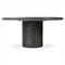 Sage Modern Classic Black Textured Concrete Round Outdoor Coffee Table