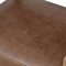 Ely Rustic Lodge Cigar Brown Leather Light Oak Wood Dining Arm Chair