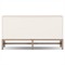 Philip Modern Classic Cream Raffia Mahogany Wood Double Dresser