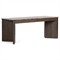 Klement Modern Classic Grey Marble Brown Oak Rectangular Desk