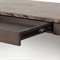 Klement Modern Classic Grey Marble Brown Oak Rectangular Desk