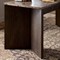 Klement Modern Classic Grey Marble Brown Oak Rectangular Desk