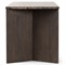 Klement Modern Classic Grey Marble Brown Oak Rectangular Desk