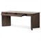 Klement Modern Classic Grey Marble Brown Oak Rectangular Desk