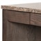 Klement Modern Classic Grey Marble Brown Oak Rectangular Desk