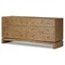 Rayan Rustic Lodge Natural Brown Reclaimed Wood Double Dresser