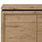 Kortney Rustic Lodge Natural Brown Oak Wood Rotating Rectangular Desk