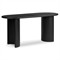 Paris Modern Classic Black Acacia Wood Oval Desk