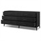 Rosal Modern Classic Black Oak Woven Rush Double Dresser