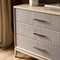Rosal Modern Classic Light Oak Natural Woven Rush Double Dresser