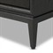 Rosal Modern Classic Black Oak Woven Rush Nightstand