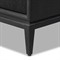 Rosal Modern Classic Black Oak Woven Rush Nightstand