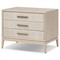 Rosal Modern Classic Light Oak Natural Woven Rush Nightstand