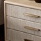 Rosal Modern Classic Light Oak Natural Woven Rush Nightstand