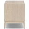 Rosal Modern Classic Light Oak Natural Woven Rush Nightstand