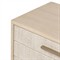 Rosal Modern Classic Light Oak Natural Woven Rush Nightstand
