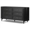 Ivan Modern Classic Matte Black Oak Double Dresser