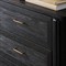 Ivan Modern Classic Matte Black Oak Double Dresser