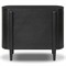Ivan Modern Classic Matte Black Oak Nightstand