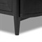 Ivan Modern Classic Matte Black Oak Nightstand