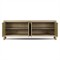 Julius Modern Classic Sand Brown Oak Media Cabinet - 82&quot;