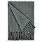 Zarina Updated Traditional Dark Green Cotton Striped Throw Blanket