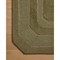 Clayton Updated Traditional Olive Green Wool Border Solid Rug - 3&#39;6&quot;x5&#39;6&quot;