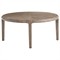Leith Modern Classic Brown Wood Round Coffee Table