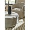 Leith Modern Classic Cream Concrete Round Coffee Table